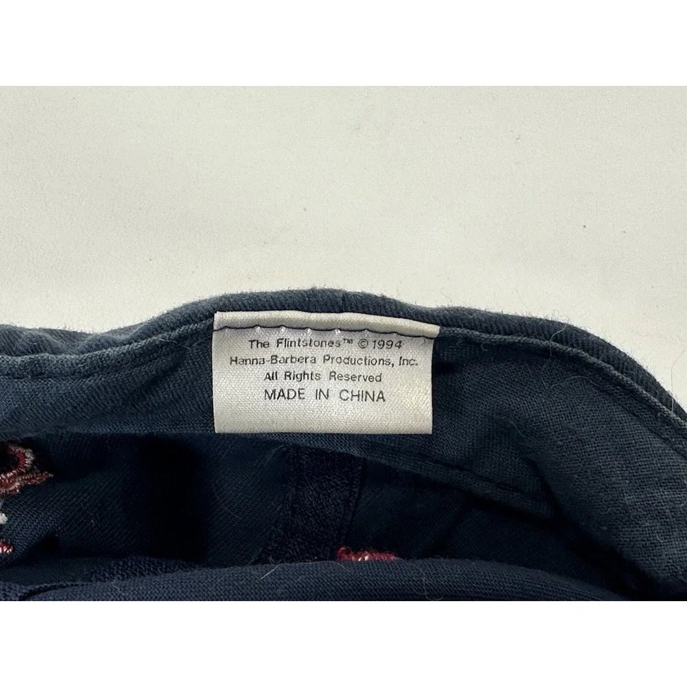 Fred Flintstone Snapback Hat 1994 Red Blue  90's Retro‎ Throwback Vintage